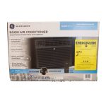 GE 8,000 BTU 115-Volt Smart Window Air Conditioner with Remote, AEN08LZ, Black