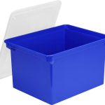 Storex Portable File Tote Letter/ Legal (Blue)