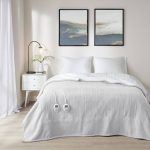 Serta - Fleece to Sherpa Heated Blanket - Twin - Light Grey