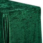 Emerald Green Velvet Rectangular Tablecloth Size: 90 x 156 in | Wedding | Event | Wholesale by CV Linens
