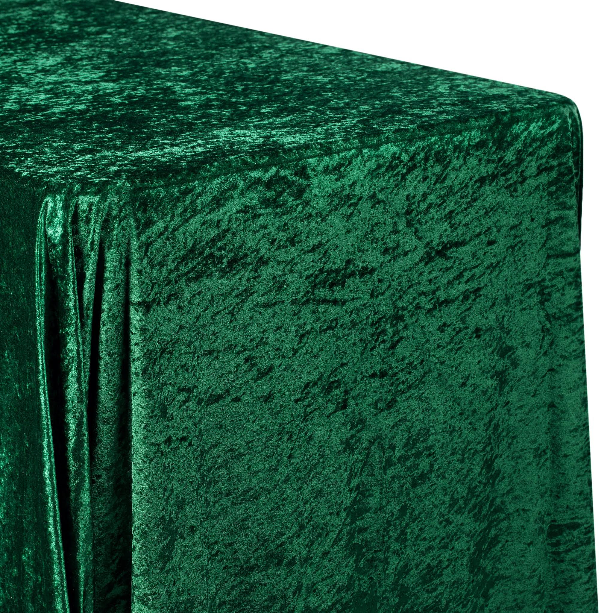 09d30bcb8f8cf94480fa54beb64beb1f85194c039a45e9264807f34e8915026b.jpg Emerald Green Velvet Rectangular Tablecloth Size: 90 x 156 in | Wedding | Event | Wholesale by CV Linens - Image 1