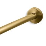 Kohler K-9351-2MB Vibrant Brushed Moderne Brass Expanse Contemporary Design Curved Shower Rod