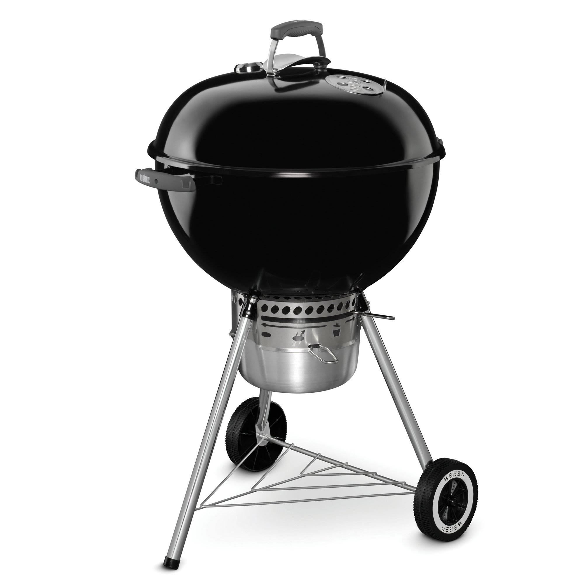 0a088c9a18190d4db59b8d9b6db379abae9d510e0fcf6626e4306c779a8c46a4.jpg Weber Original Kettle Premium 22" Charcoal Grill - Black - Image 1