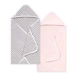 Burt's Bees Baby - Multi Stripe Organic Cotton Hooded Towel 2 Pack