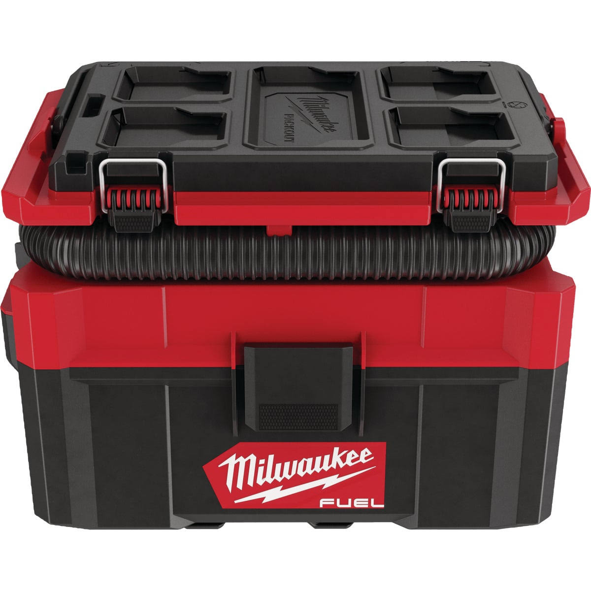 0a151fa5c05097b8019857994e51926b06be3c914d7fe28cd01d181fd65b22da.jpg Milwaukee 0970-20 M18 Fuel PACKOUT 2.5 Gallon Wet/Dry Vacuum - Image 1