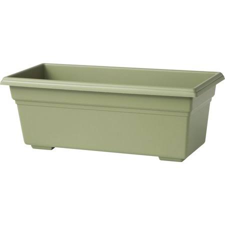 0a3e883f02fe4833c4bd58ce802807652ec19697de8992389e6d652a51327553.jpg Novelty Maunfacturing Countryside Flower Box Planter, Sage - 36 inch, Size: 36 x 8 x 6.5, Green - Image 1