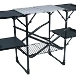 GCI Outdoor Slim-Fold Cook Station. Portable Camp Kitchen Table