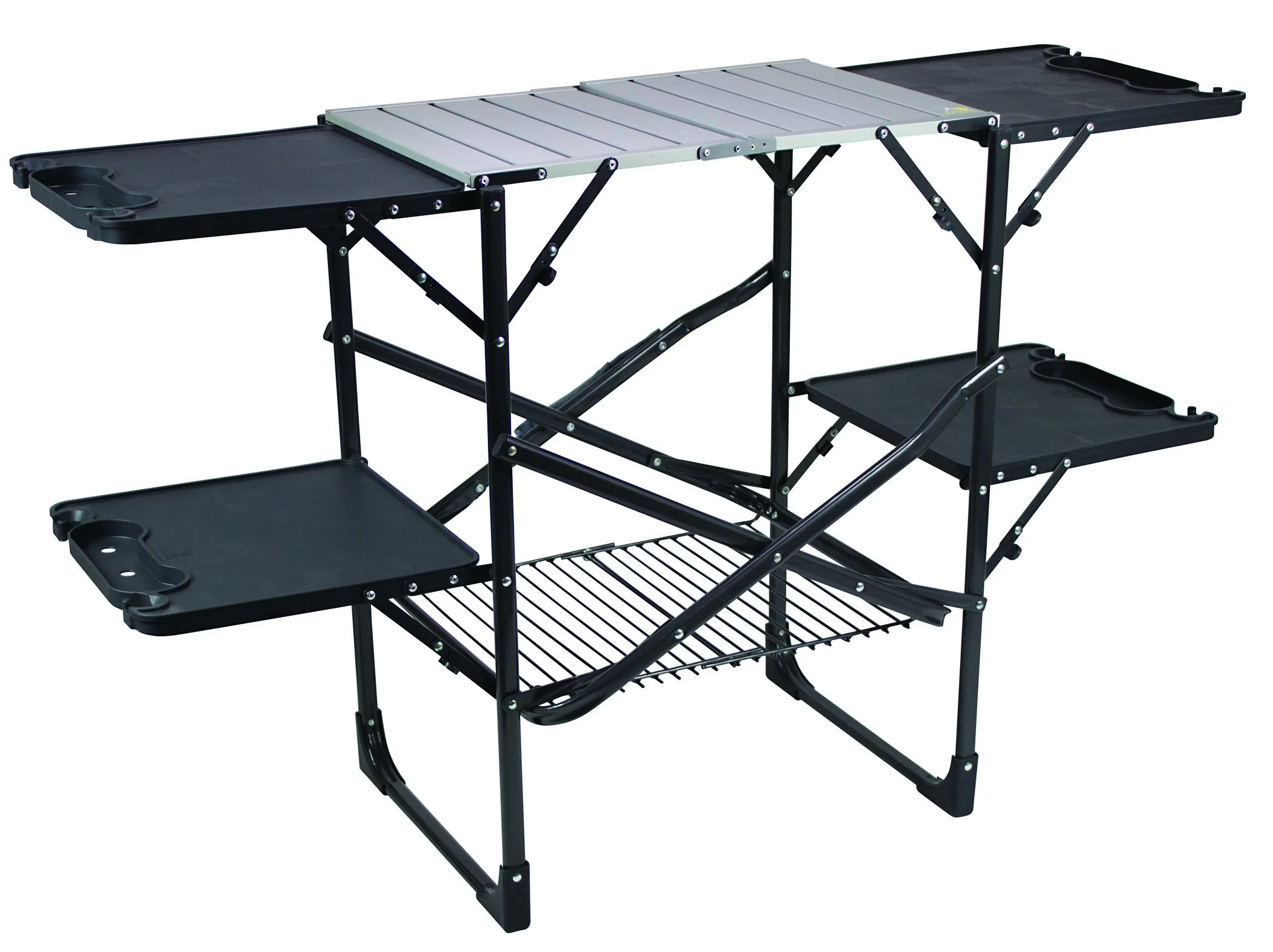 0a4347b2569039afb320b8852d48c7b47438fe4c4008c3516eccf1e1a945ba20.webp GCI Outdoor Slim-Fold Cook Station. Portable Camp Kitchen Table - Image 1