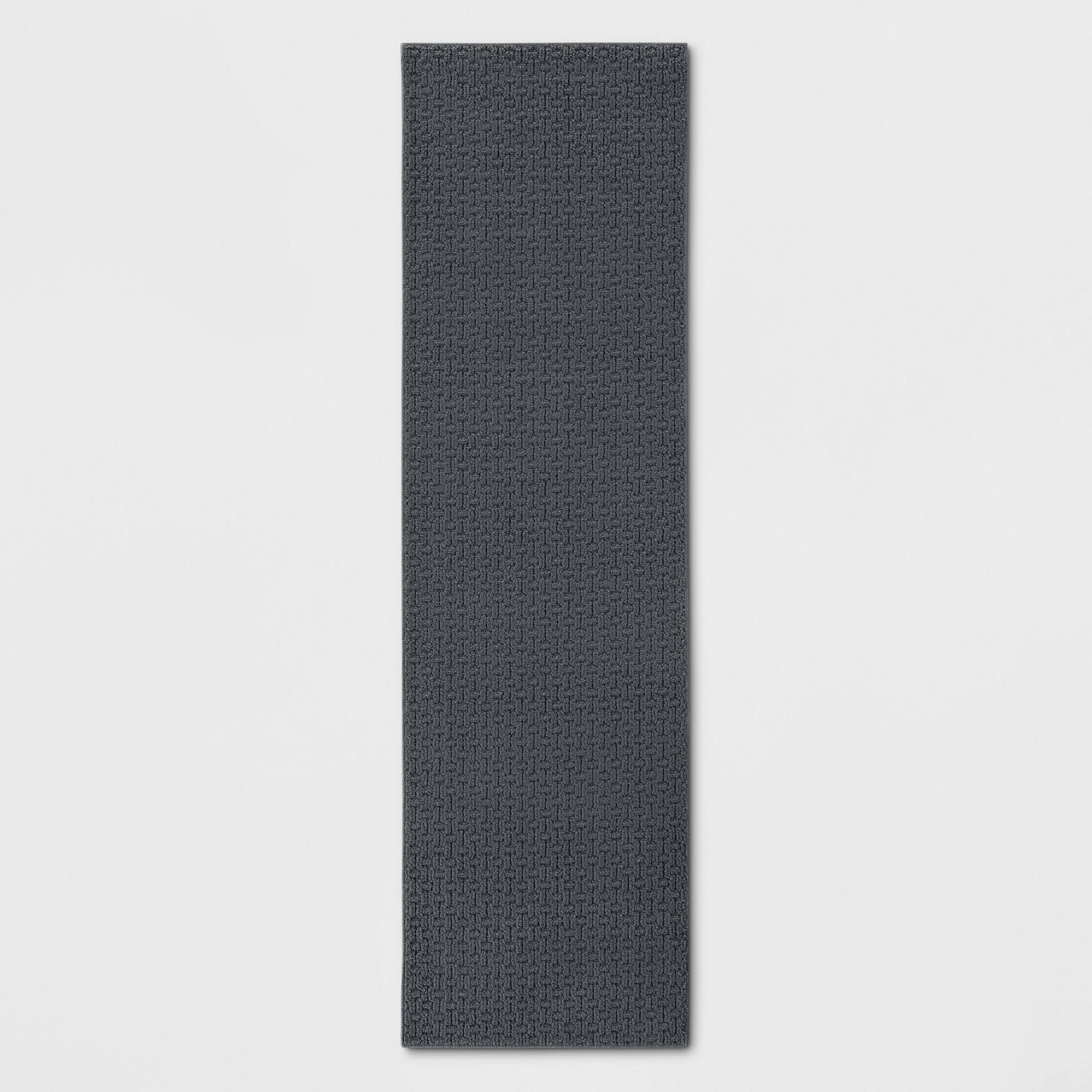 0a5e1e28c2d4c94cb8226a5a663bb1b65d30322305aaa7c8714eae3791ba9018.jpg 2'x7' Washable Solid Runner Rug Gray - Made by Design - Image 1