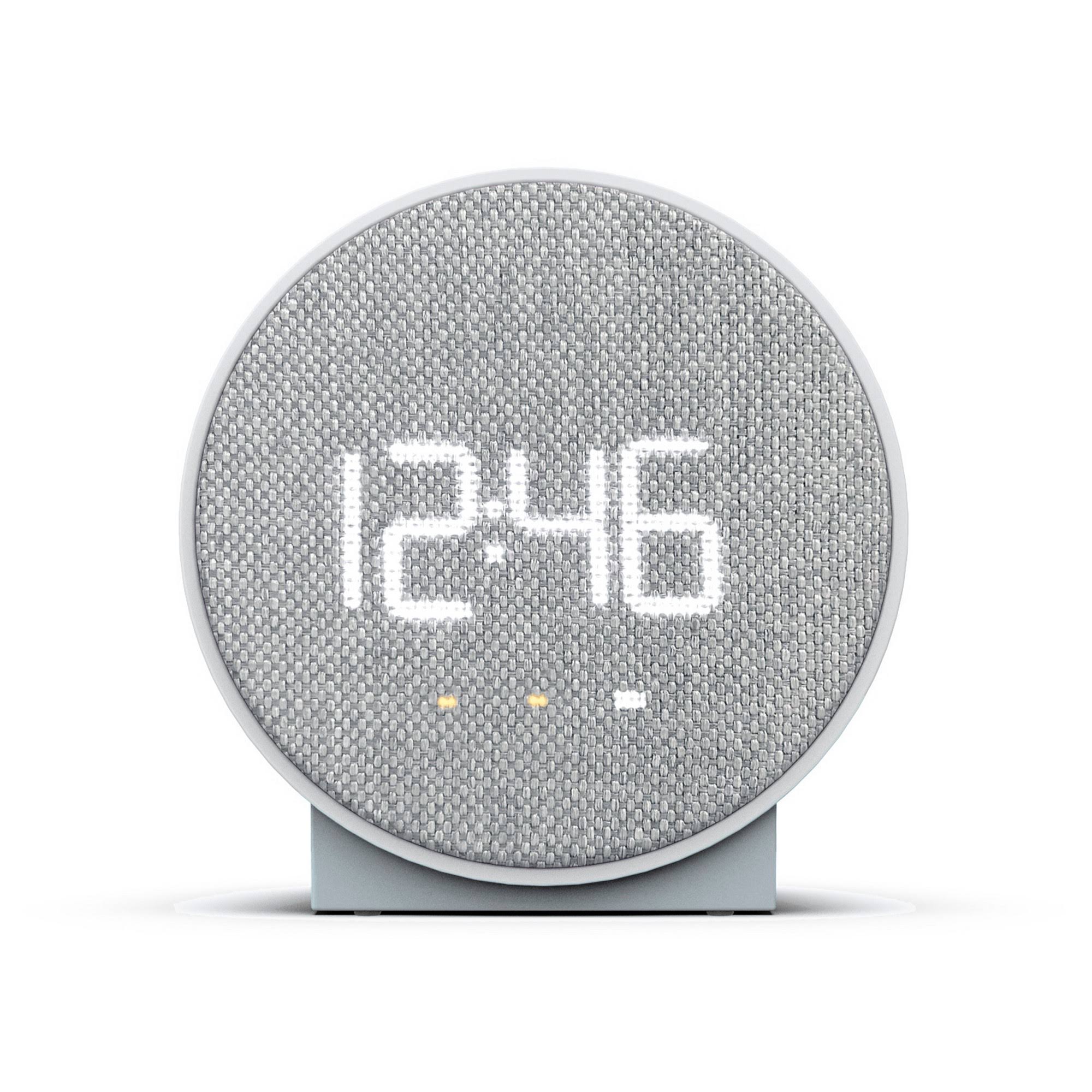 0a772d7693fed6a26f9c2ddd794c61a62f25534f02e9ded1df679e72299e5632.jpg Capello Round Time Table Clock Gray - Image 1
