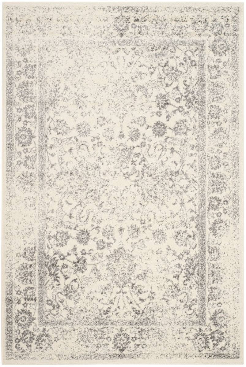0a92dd72f17bf2cdaf6586ec3e1f633b7f7405c65659ae4571df07fd05925569.jpg 3' Spacedye Design Round Accent Rug Ivory/Silver - Safavieh - Image 1