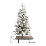 Holiday Living 48-in Lighted Sleigh Electrical Outlet Christmas Decor