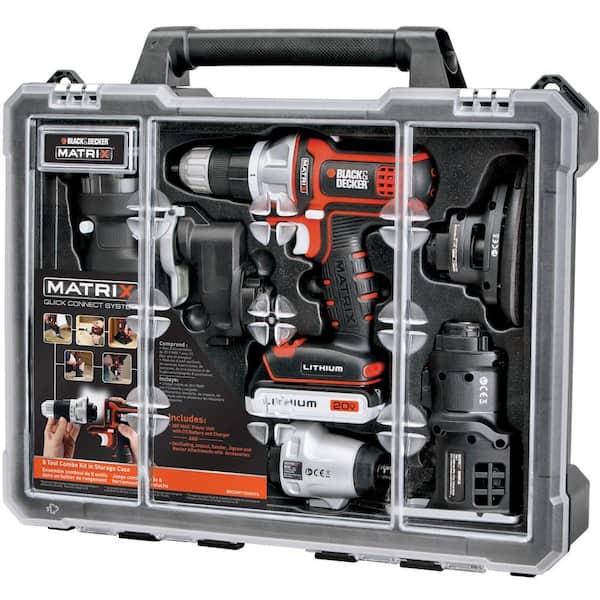 0ac21155cb07ded7ff948a83aeab1c85099322e7215ebf9d8e6a59ea33de2736.jpg 20V Max Lithium - Ion Cordless Matrix 6 Tool Combo Kit with Storage Case - Image 1