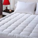 EASELAND Luxury Hotel Quilted Mattress Pad Cover 300TC 100% Cotton Top Goose Up