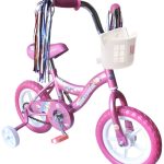 12 Kid's Beginner Bicycle for 2-4 Years Old Boys' and Girls' Bike Foam Tire for Indoor Use No Brake - Pink