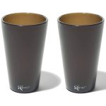 Silipint: Silicone Pint Glasses: 2 Pack 16 oz., Smoke