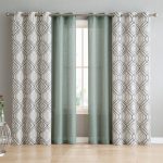 VCNY Home Jackston 4 Piece Curtain Panel Set - 38" W x 84" L - Charcoal