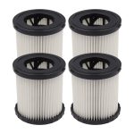 4 Packs of DCV5801H Wet/Dry Vacuum HEPA Replacement Filter, Suitable for dowalt DCV580 and Dcv581h, Washable and Reusable
