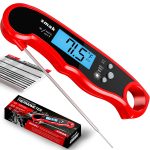 Digital Instant Read Meat Thermometer - Waterproof Kitchen Food Cooking Thermometer with Backlight LCD - Best Super Fast Electric Meat Thermometer