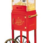 Nostalgia 2.5-Ounce 10-Cup Popcorn Cart 48-Inch - Red