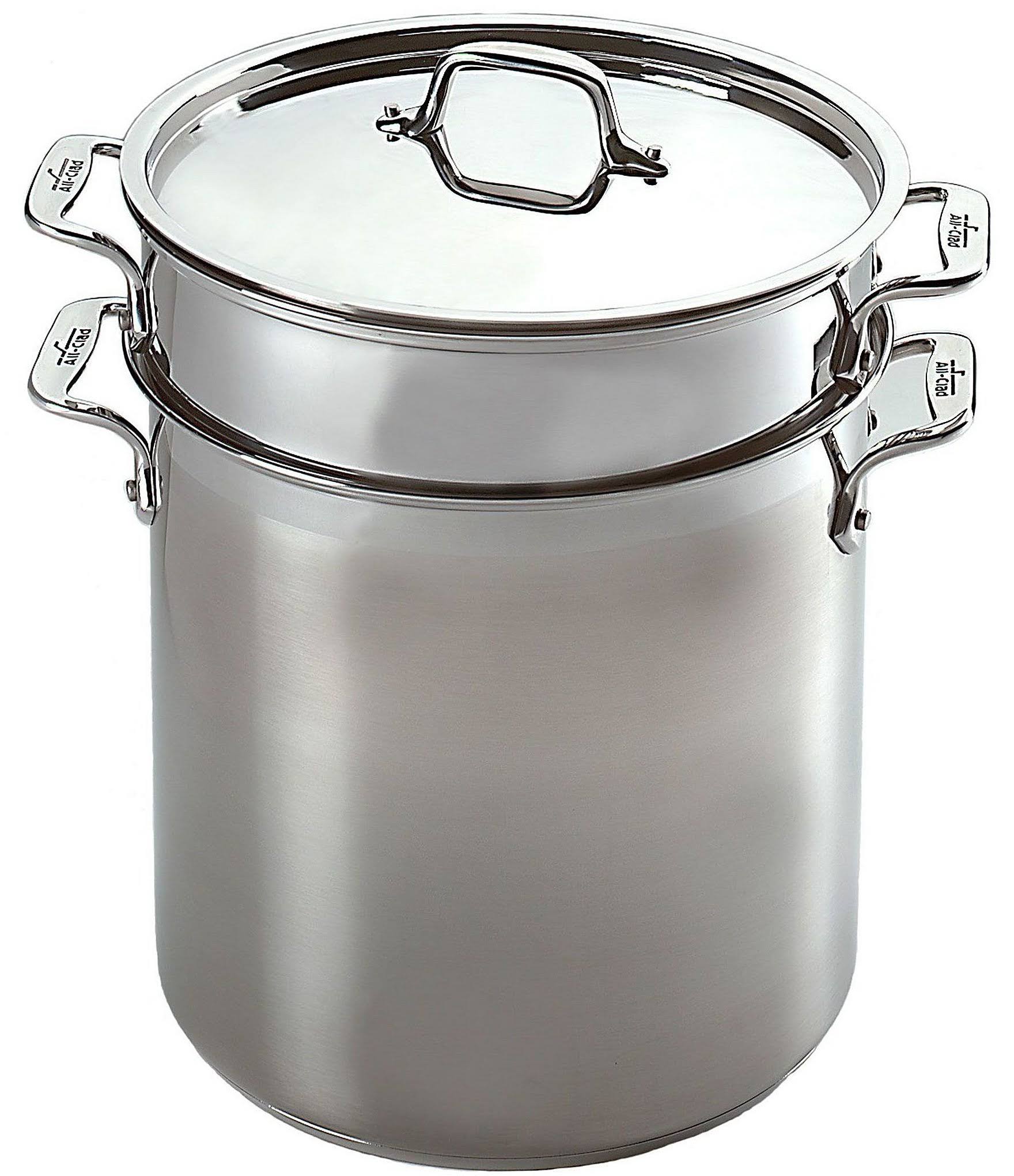 0b36868bd105241d6cfb21533abc97cae672a2356595fc1016a1038e4dbabf00.jpg All-Clad Stainless Steel Multi-Cooker - 12 qt - Image 1