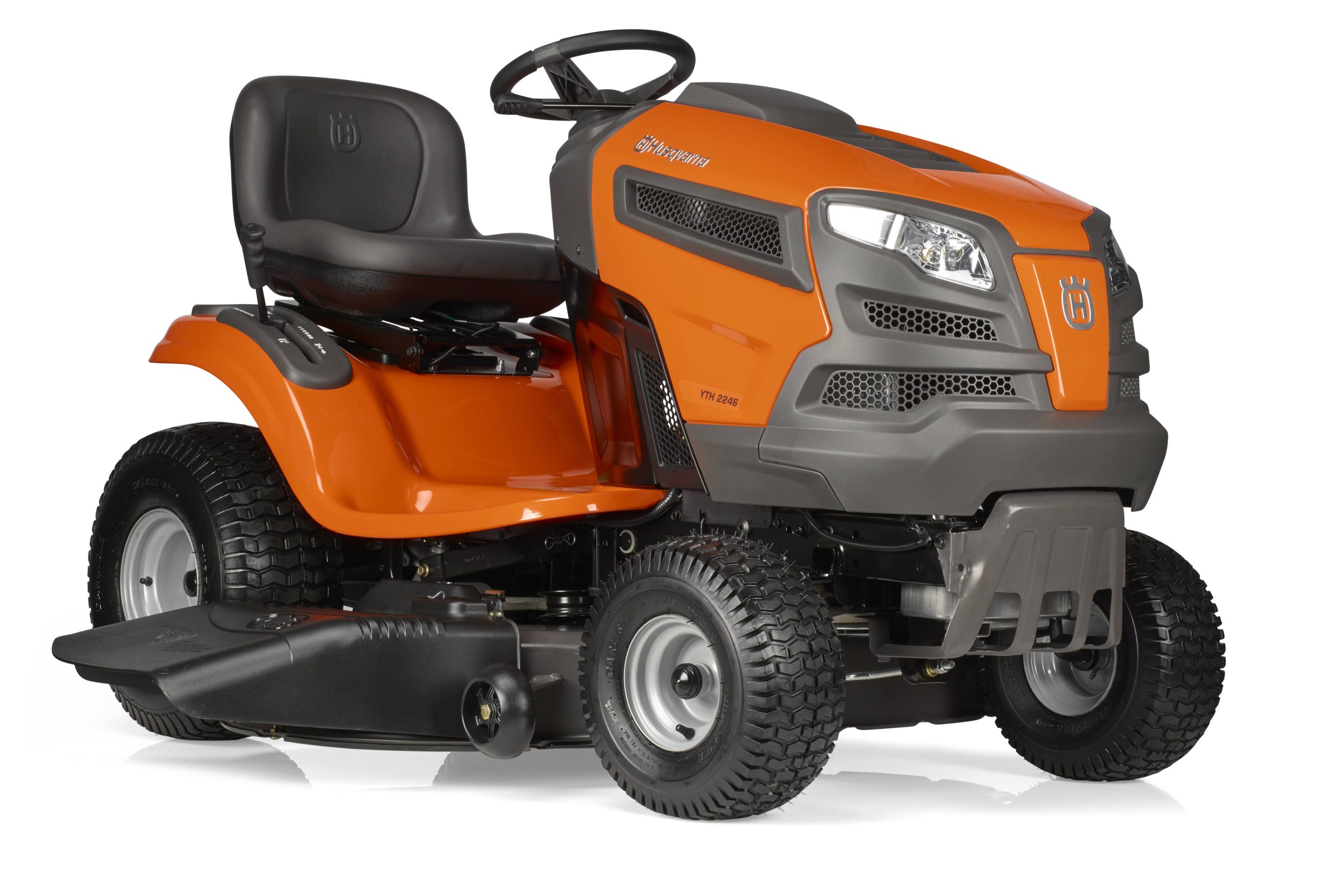 0b4c523c6c2d23b9a5b6fe753d1388e60c0758aa4dfd0f2bed5a2359e4e2f2d1.jpg Husqvarna Riding Lawn Mower 22 HP Briggs & Stratton Engine, 46inch Deck, Model - Image 1