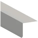 White Galvanized Drip Edge Flashing, 28-Gauge, 2 in. x 3 in. x 10 ft