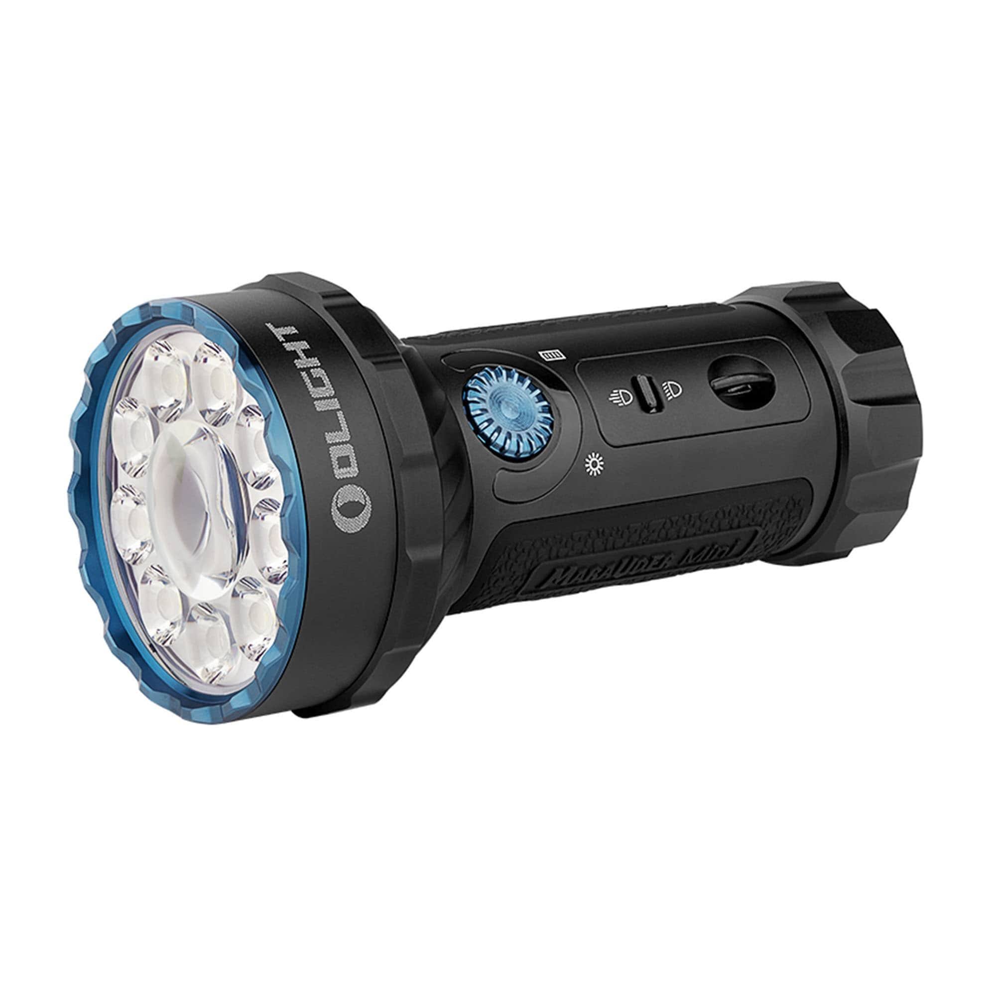 0b62c08e66bc9444944bbdec3a2847a67369bb60c109f23c8638c872feae9a78.jpg Olight Marauder Mini Powerful LED Flashlight - Black - Image 1