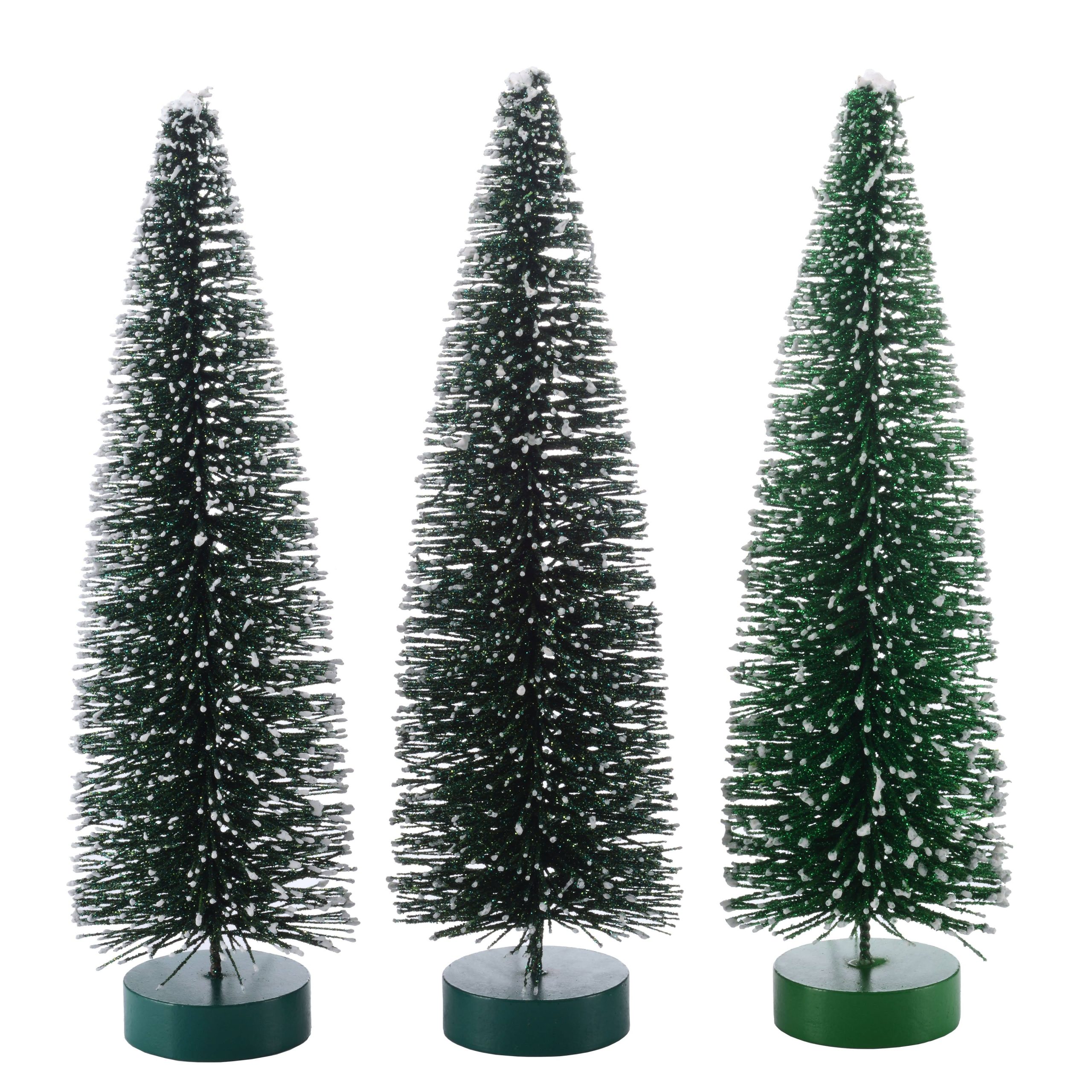 0bacfbf96adae81dc7146e091759a10841797023f53a0f732837ac622ea20da5.jpg 10" Green Bottle Brush Tree Set by Ashland | Michaels - Image 1