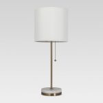 New - Hayes Marble Base Stick Lamp Brass (Includes LED Light Bulb) - Project 62