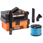 Ridgid HD0300 3 Gallon 5.0 Peak HP NXT Wet/Dry Shop Vacuum with Filter, Expandable Locking Hose and Accessories