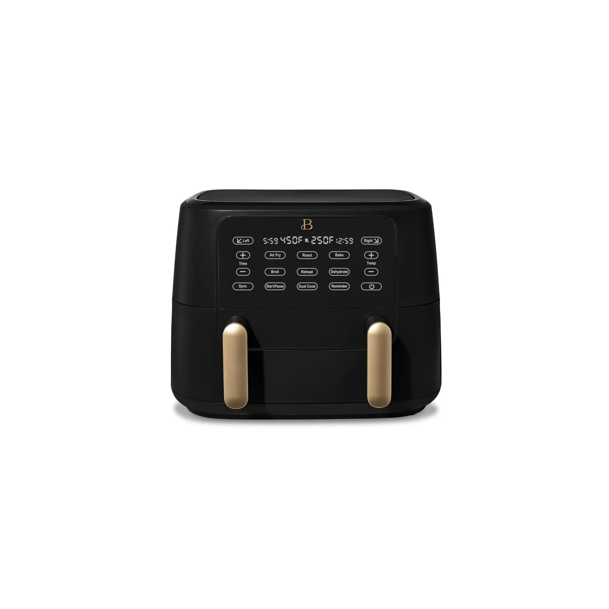 0c0afc0cdb550082e86d6151319b91eb61ca24a792d89d6f78456b68b88aef39.jpg Beautiful 9Qt Trizone Air Fryer, Black Sesame by Drew Barrymore - Image 1