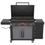 Blackstone 36" Culinary Omnivore Griddle with Side Table 4-Burner Liquid Propane Flat Top Grill | 2230