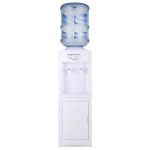 Huhelm Water Cooler Dispenser, Hot&Cool Top Loading Water Dispenser 5 Gallons Water Coolers with Child Safety Lock Removable Drip Tray & Storage