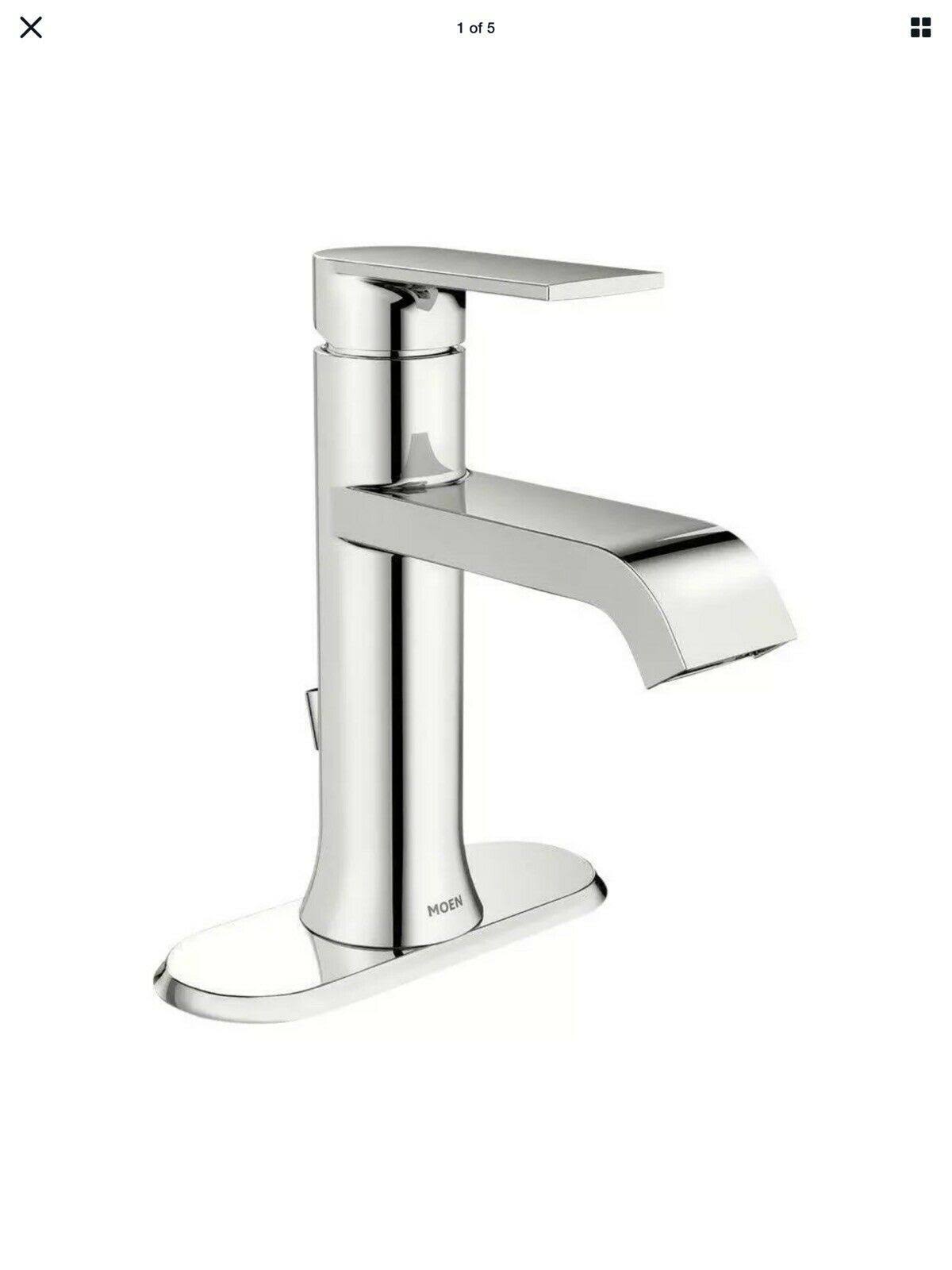 0c440544ceb82185477bfe3076fcc42fac8c2e8ba29cc608865480afec61a65c.jpg Moen Ws84760 Genta Single Hole Single-Handle Bathroom Faucet in Chrome - Image 1