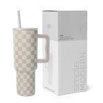 Simple Modern 40 oz Tumbler with Handle and Straw Lid | Insulated Cup Stainless Steel Water Bottle Stanley Fits Cupholders |Trek Collection