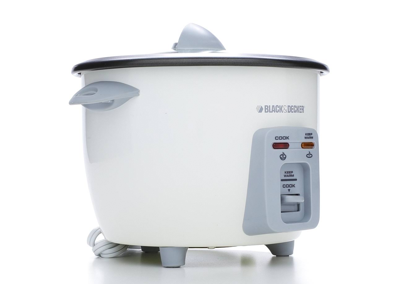 0c8e845a5c5e921da7d4dd90d32ee97262409c0bb420095da162c9fdf2c28bbf.jpg Black & Decker RC3406 6-Cup Rice Cooker, White - Image 1