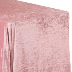 Dusty Rose/Mauve Velvet Rectangular Tablecloth Size: 90 x 156 in | Wedding | Event | Wholesale by CV Linens