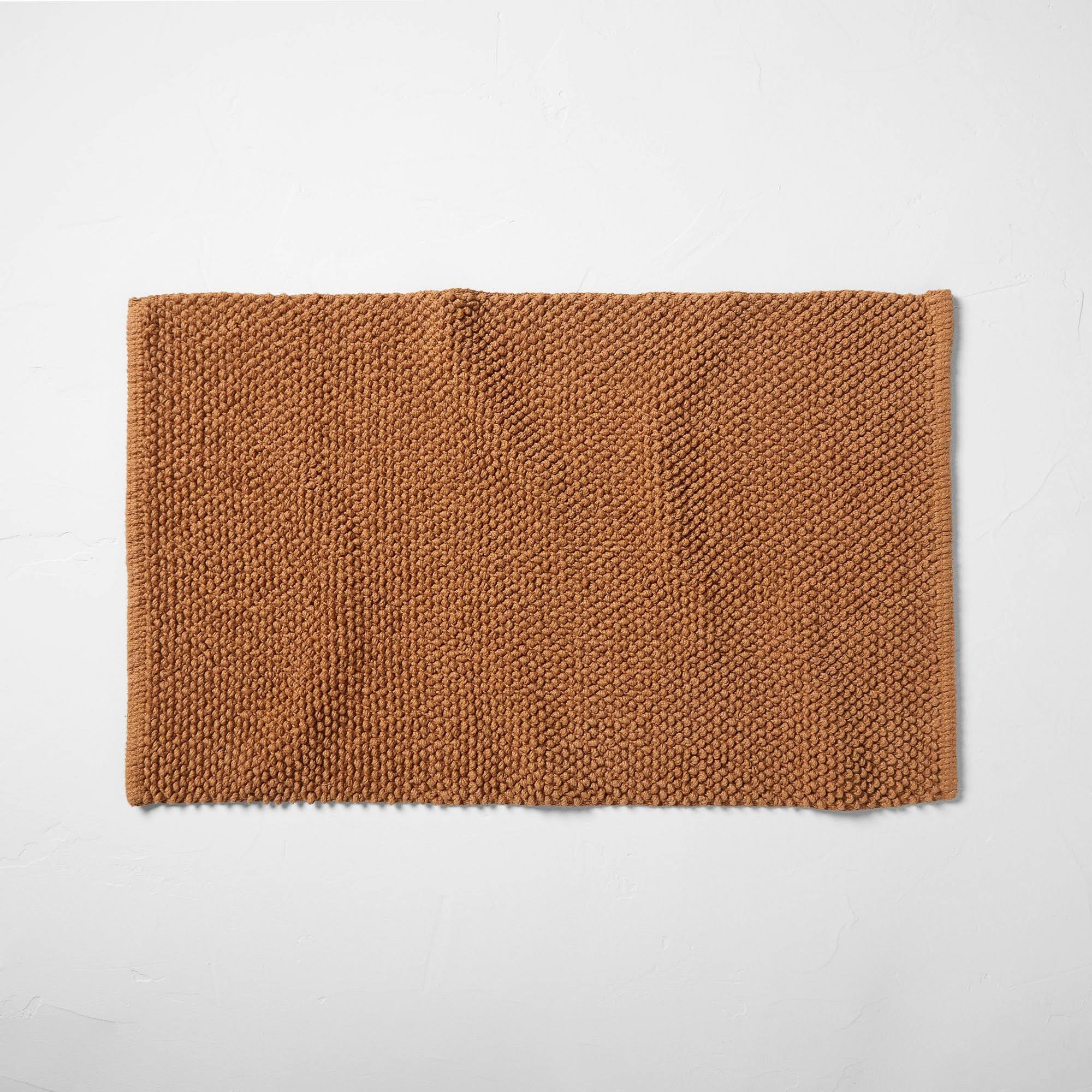 0cba4deb6c92f90baaef0e509dd755d87f0b3f1b77d59fcc07fadbe356e8e7dc.jpg 21"x34" Textured Bath Mat Warm Brown - Casaluna - Image 1