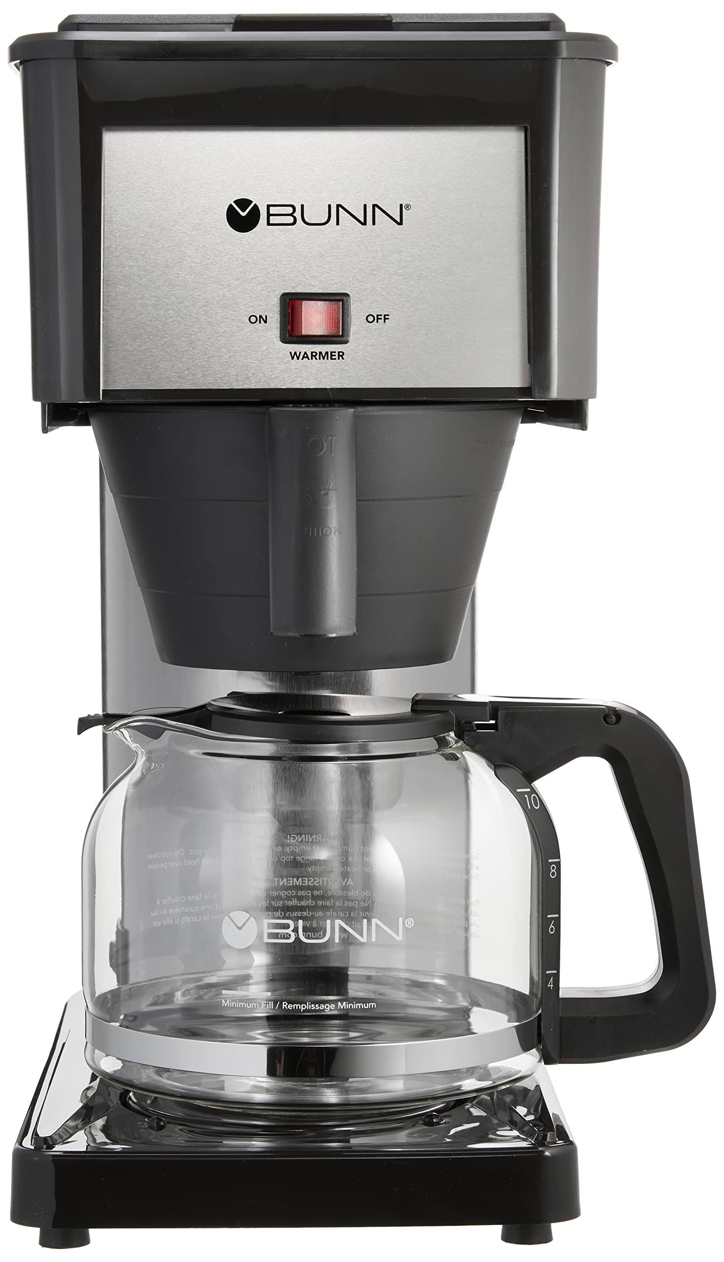 0cd8cbe071edd6c324cc502abc6d39c9e0a9e756a6ecc4252a77413c7bbbeb63.jpg Bunn 10 Cup Velocity Brew BX Black Coffee Brewer - Image 1