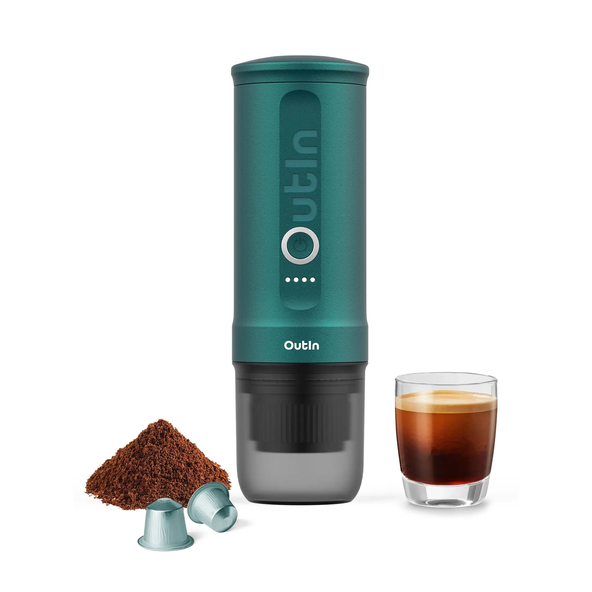 0ce9d69eb0d40a07407da88844789b9425afcf324c57c125b1111f5f5c97cab4.jpg Outin Nano | Portable Electric Espresso Maker | Travel Coffee Machine - Image 1