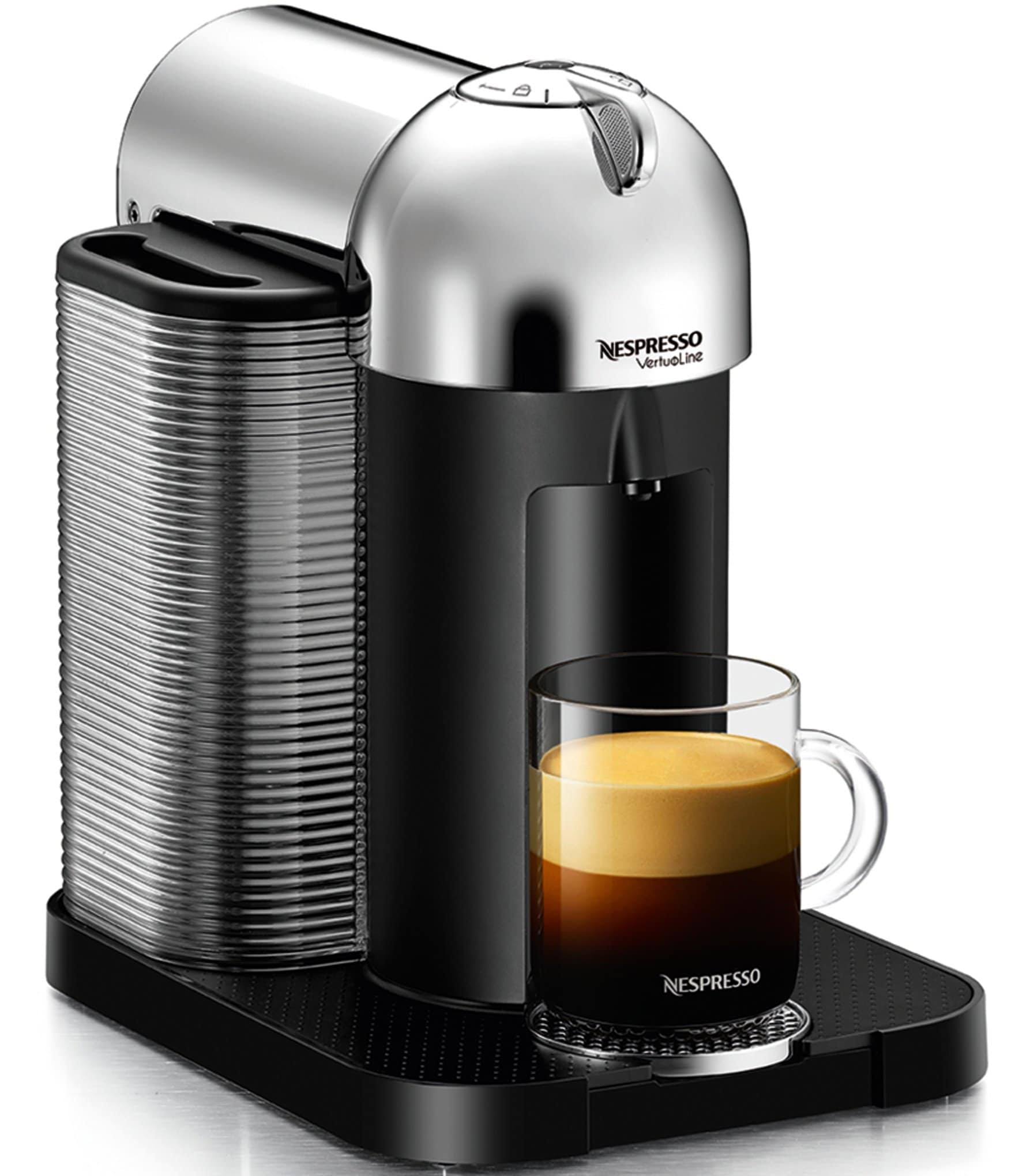 0cf53dbcf391fbe12a66afe073fc518060c1d1c2b925922710a53588bf266348.jpg Nespresso - Vertuo Coffee Maker and Espresso Machine - Chrome/Black - Image 1