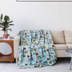 Dream Theory Super Soft Plush Velvet Throw Blanket, Blue