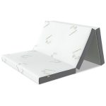 4 Inch Folding Mattress. Portable Trifold Gel Memory Foam Fold Mattresses. Guest Bed. Queen