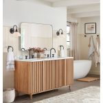 Mid-Century Modern Chic Metal Rounded Wall Mirrors Latitude Run Finish: Matte Black, Size: 48" x 30"