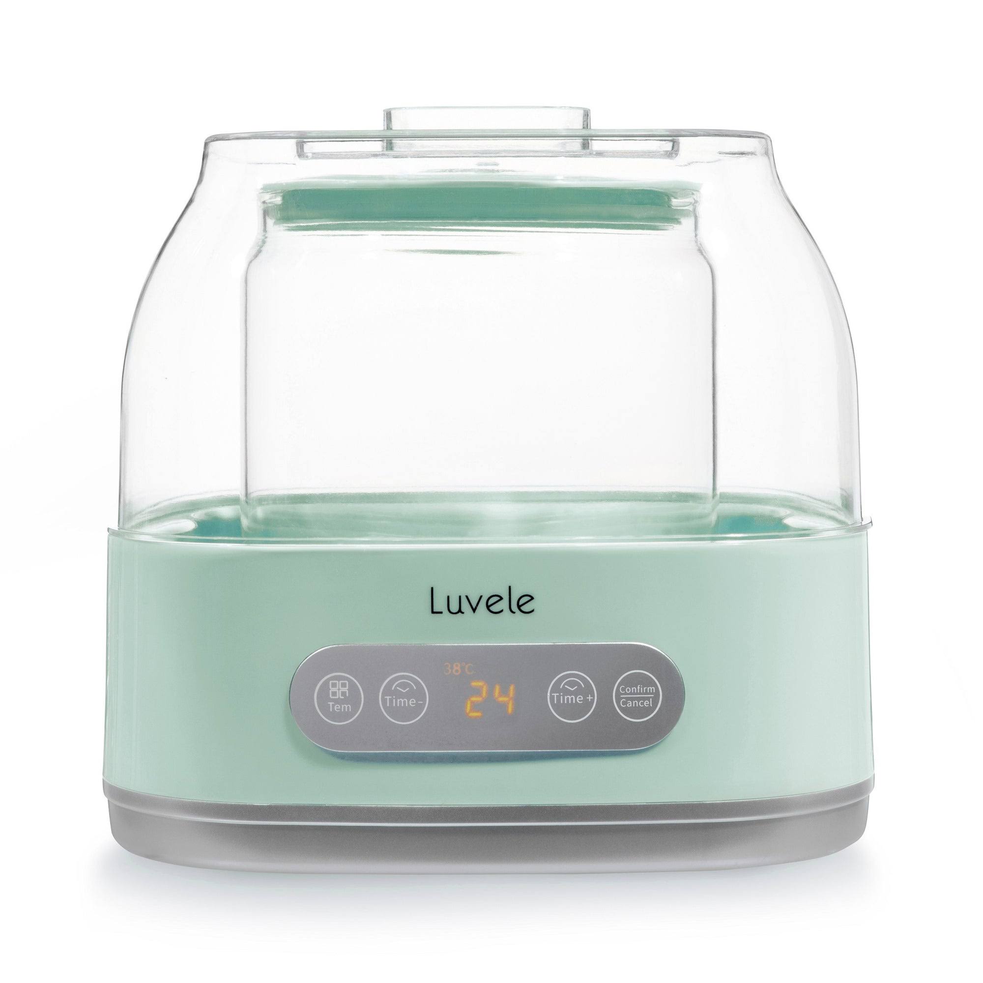 0d41a0bb89ada6834271625e60b5440212930565c2b5fd729dbbd1cd176a8f23.jpg Luvele L Household Yogurt Maker Machine | 2.1qt (2L) Glass Container SCD & Gaps Diet - Image 1