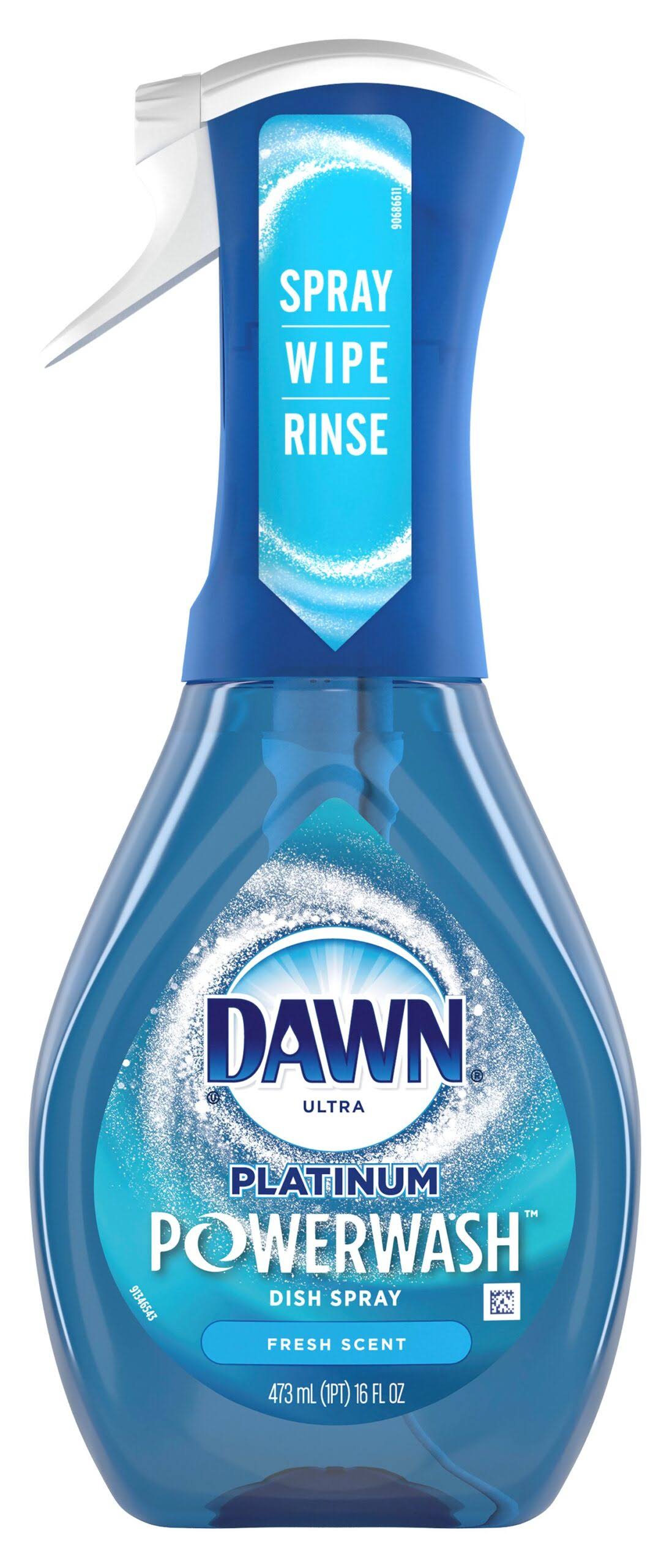 0d451f40daee1cb993f2ce2421058a89320e81f6088ca6b805afd2c5f7dc7fcd.jpg Dawn Platinum Powerwash Dish Spray, Dish Soap, Fresh Scent - 16.0 oz - Image 1