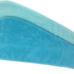 Turbie Twist Microfiber Hair Towel (2 Pack) Light Aqua - Dark Aqua