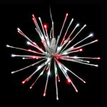 HOLIDYNAMICS Holiday Lighting Solutions 16 in. Pure White/Red LED Christmas Spritzer
