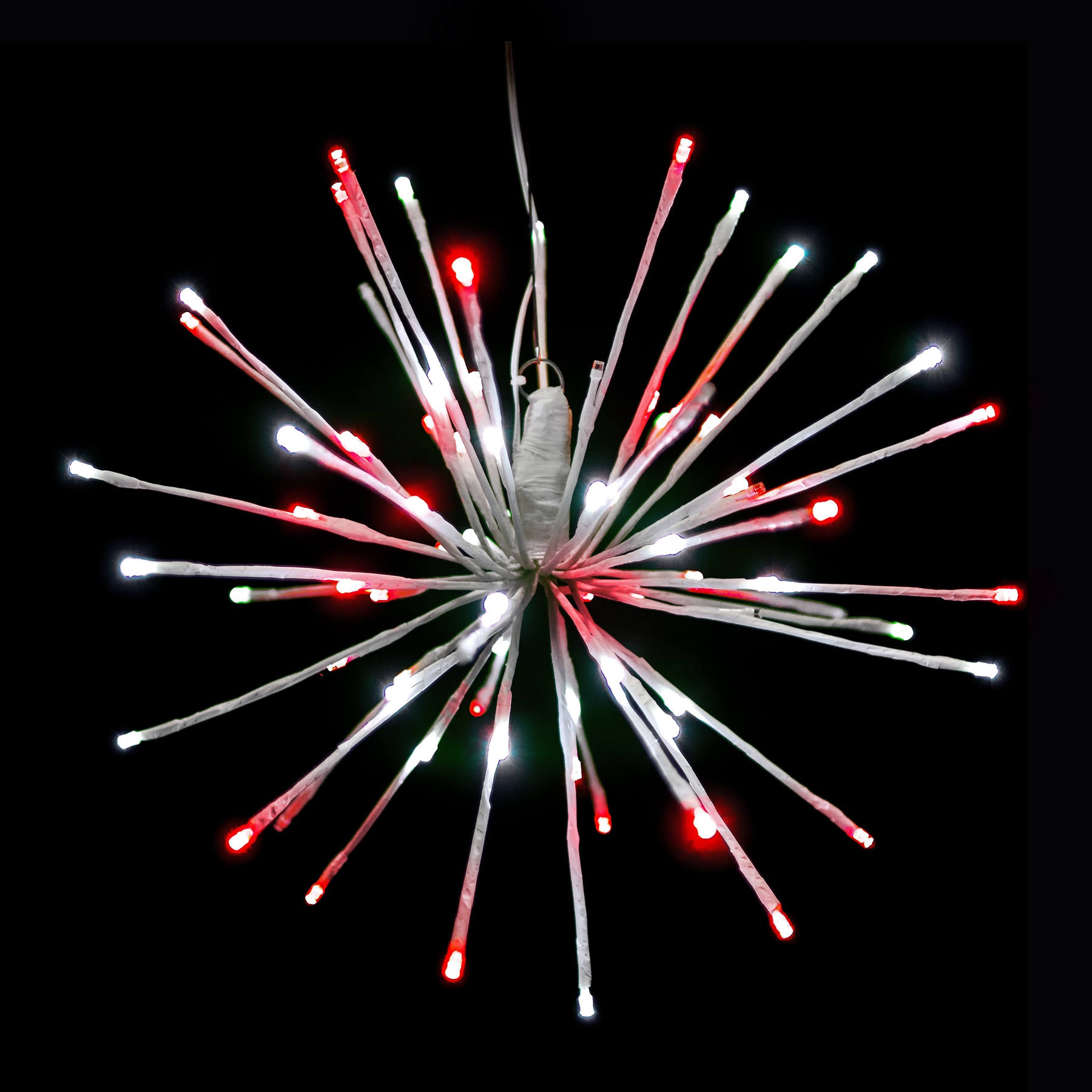 0d5ad4d4f8c200c799a99af36b538a7a992e2edcfaa4b2f3ca321cf353f10055.jpg HOLIDYNAMICS Holiday Lighting Solutions 16 in. Pure White/Red LED Christmas Spritzer - Image 1